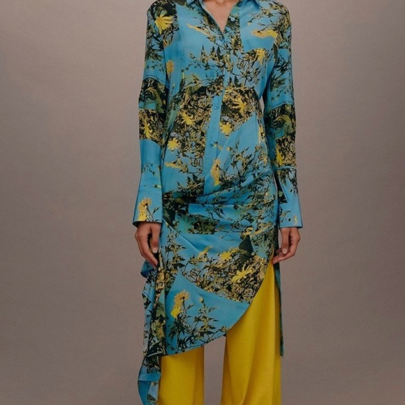 TOPSHOP floral Shirt Dress - Picture 3 of 16